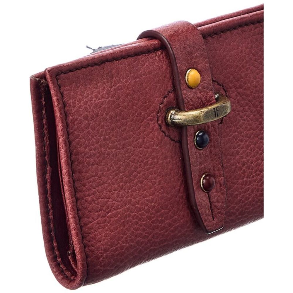 Frye Alessi Studded Small Leather Wallet, Red - Picture 3 of 4